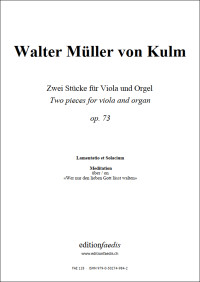 FAE128 &bull; MÜLLER VON KULM - Zwei Stücke - Partitur und Stimm