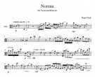 Notenbeispiel Bratsche / Music example viola